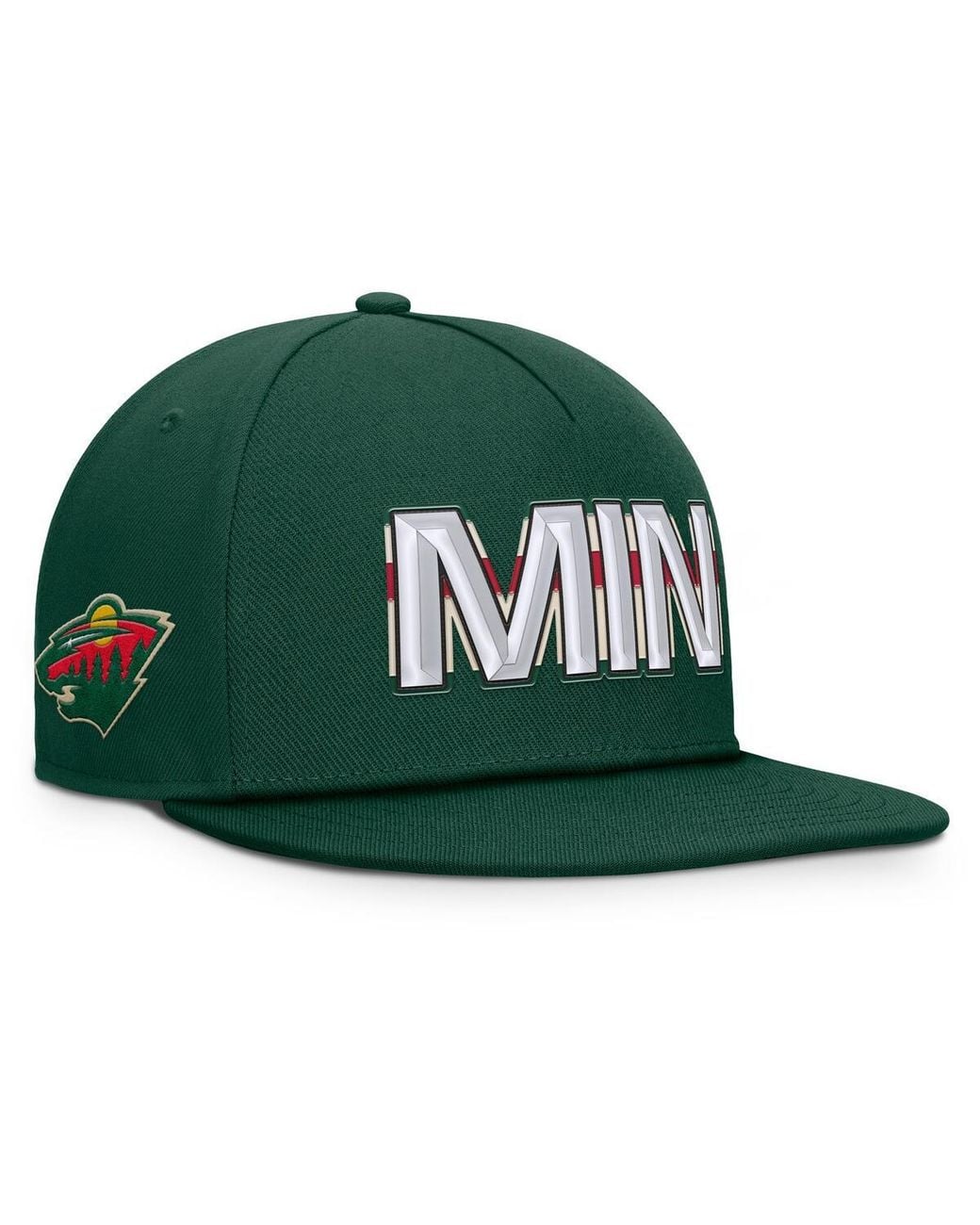 Fanatics Green Minnesota Wild Authentic Pro Rink Team Code Snapback Hat for men
