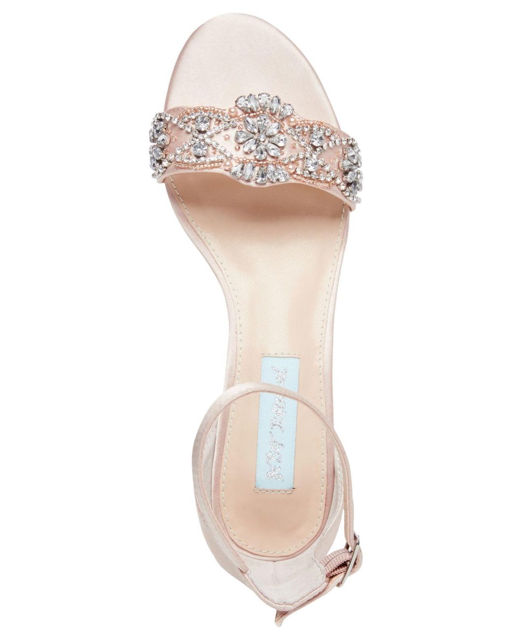 betsey johnson juno sandal champagne