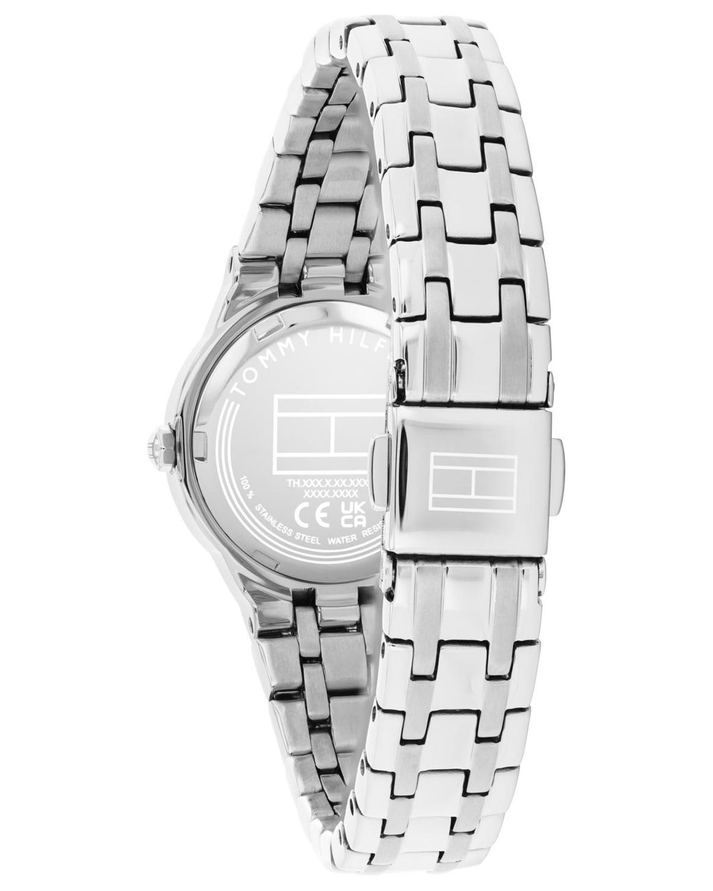 Tommy Hilfiger White Quartz Tone Stainless Steel Bracelet Watch