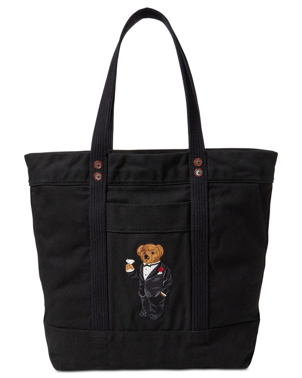 Polo Ralph Lauren Canvas Tote Bag - Black