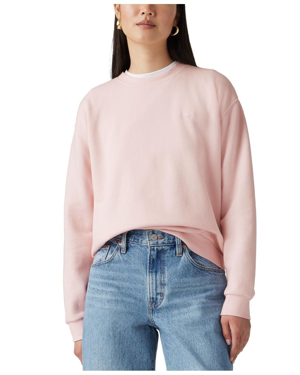 Levi's Red Everyday Crewneck Long-sleeve Sweatshirt