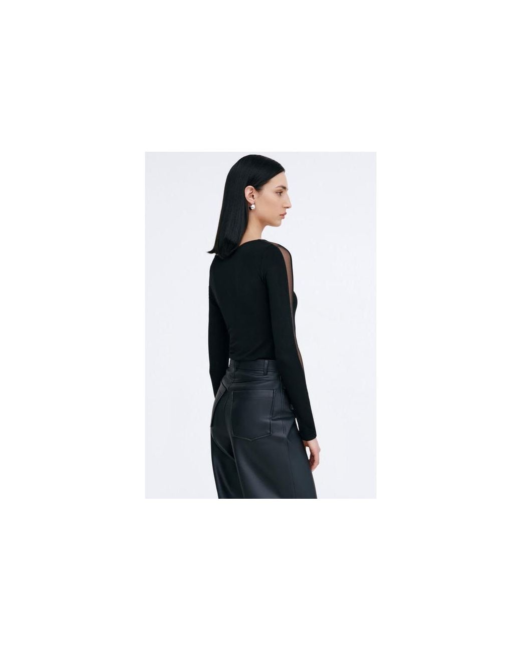 MARCELLA Black Illa Top