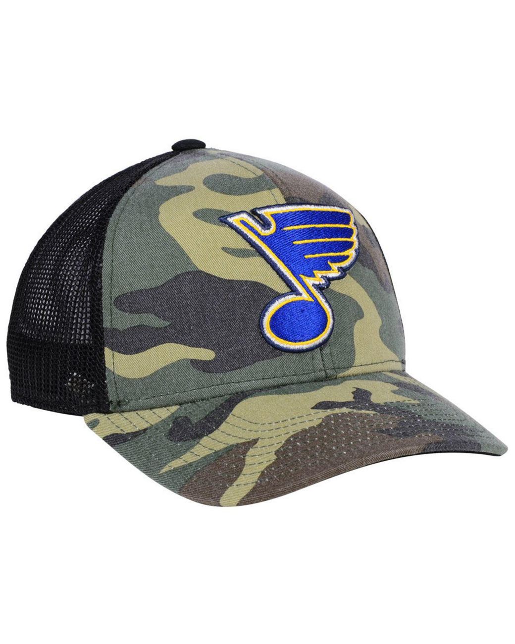 Blinged Green Camo St. Louis Blues With Black Blue Note 
