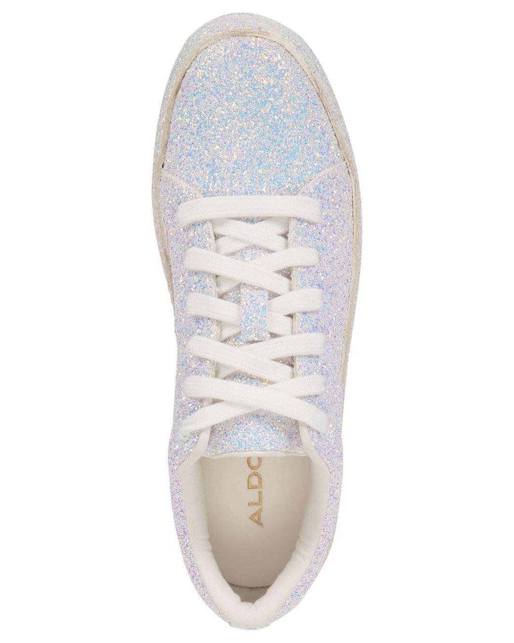 budbringer London Åben ALDO Eltivia Glitter Sneakers in White | Lyst