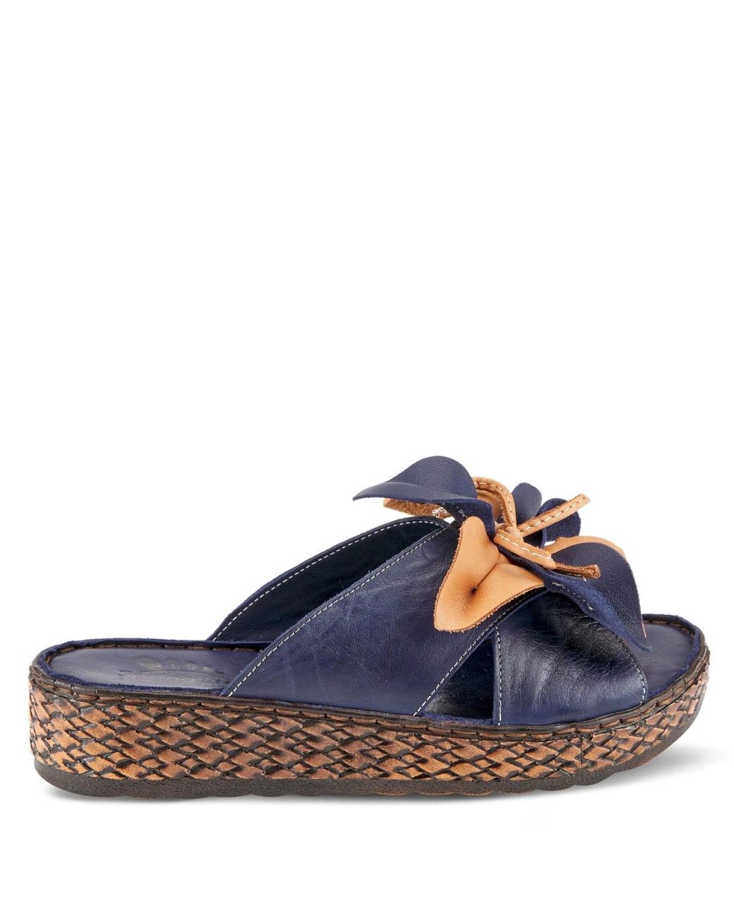 Spring Step Blue Shoes Spring Step Hilary Platform Slide in Blue | Lyst