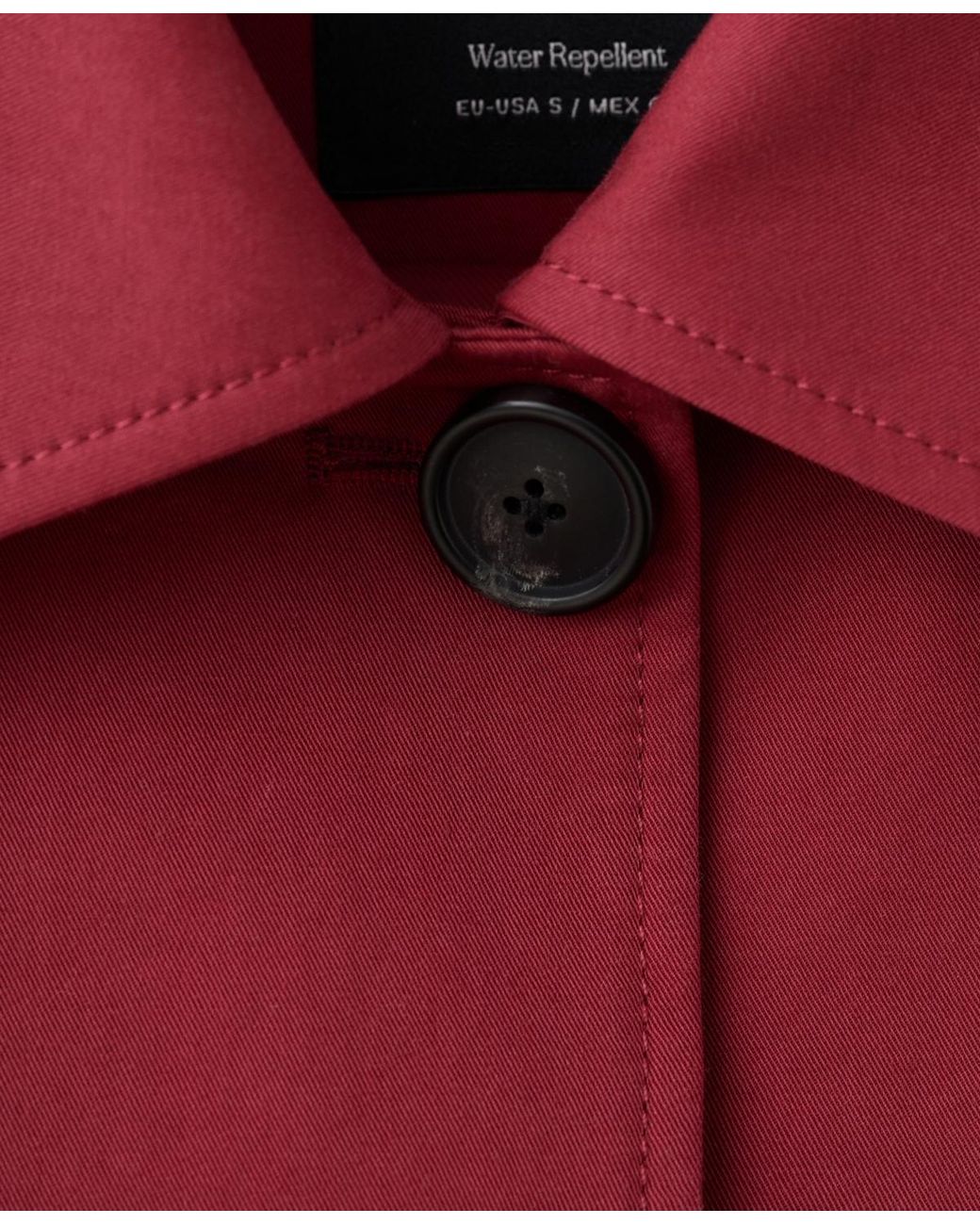 Mango Red Pockets Cotton Jacket