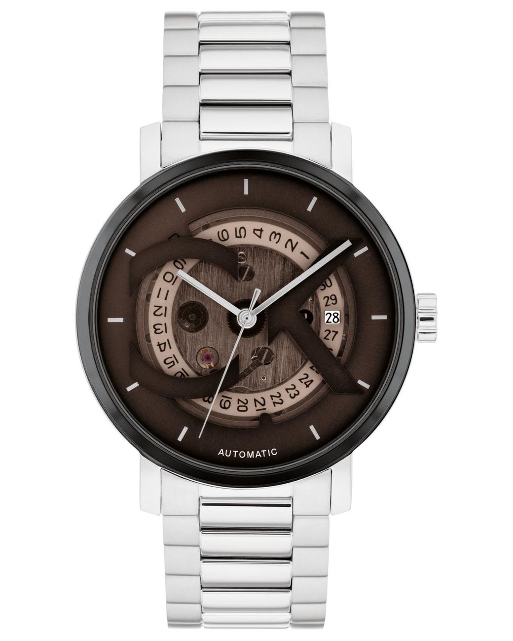 Calvin Klein Iconic Automatic Stainless Steel Bracelet Watch 40mm in ...