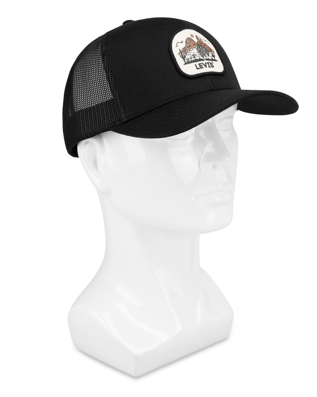 Levi's Black Pared-down Trucker Cap for men