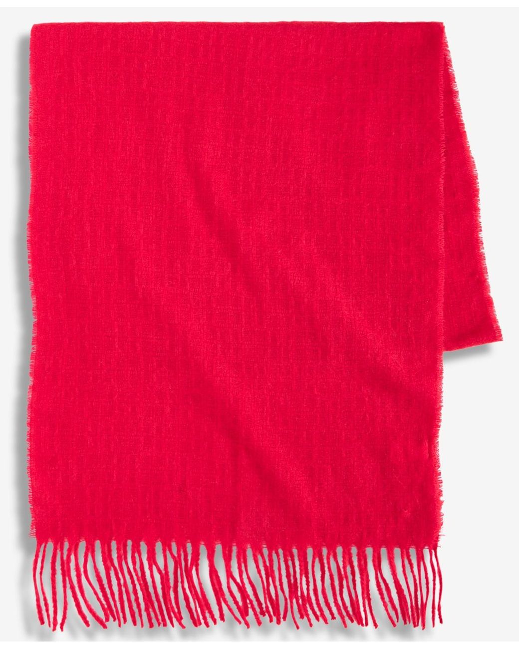 Style & Co. Red Box Check Weave Solid Feathersoft Wrap Scarf
