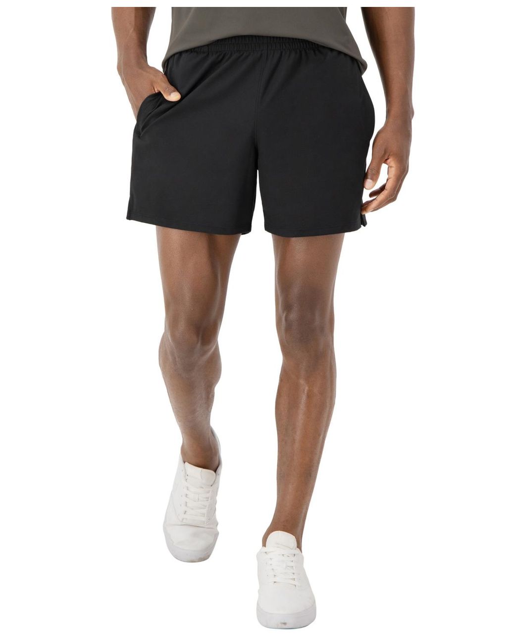 Hanes Black Moves Performance 6" Short for men