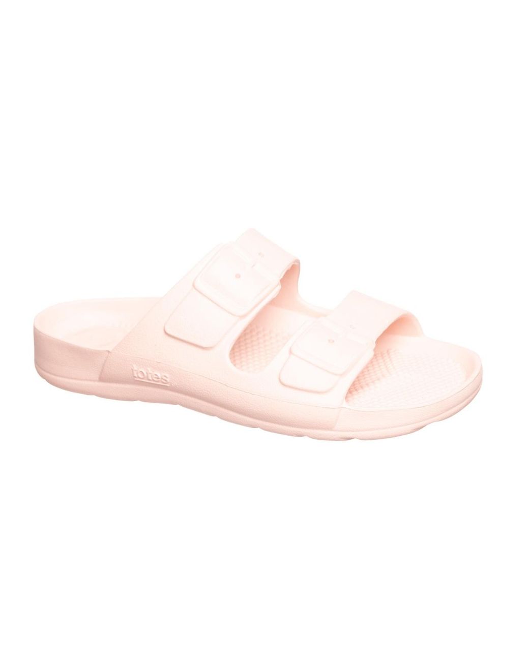 Totes Pink Everywear Double Buckle Slides