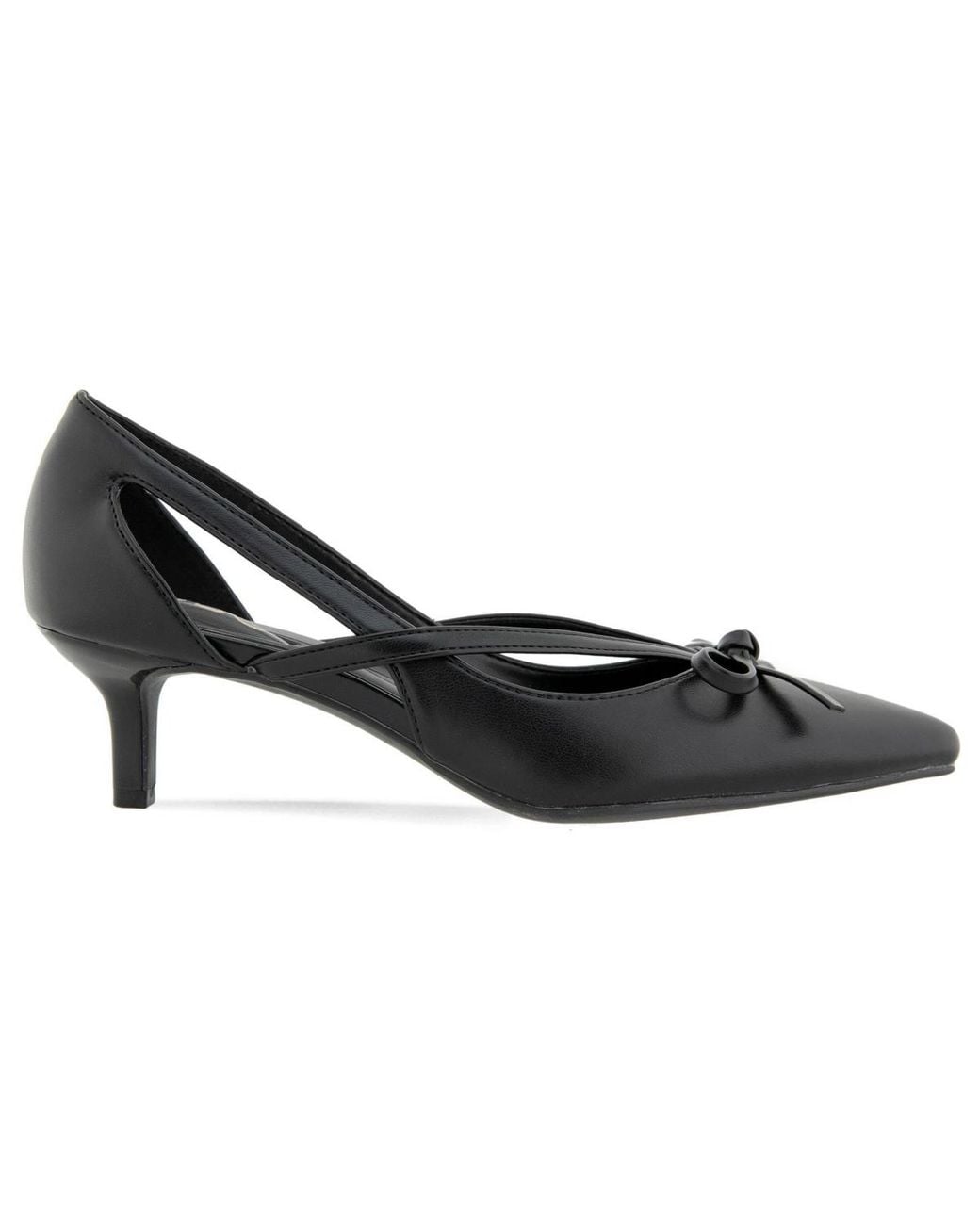 BCBGMAXAZRIA Black Dawny Kitten Heel Pump