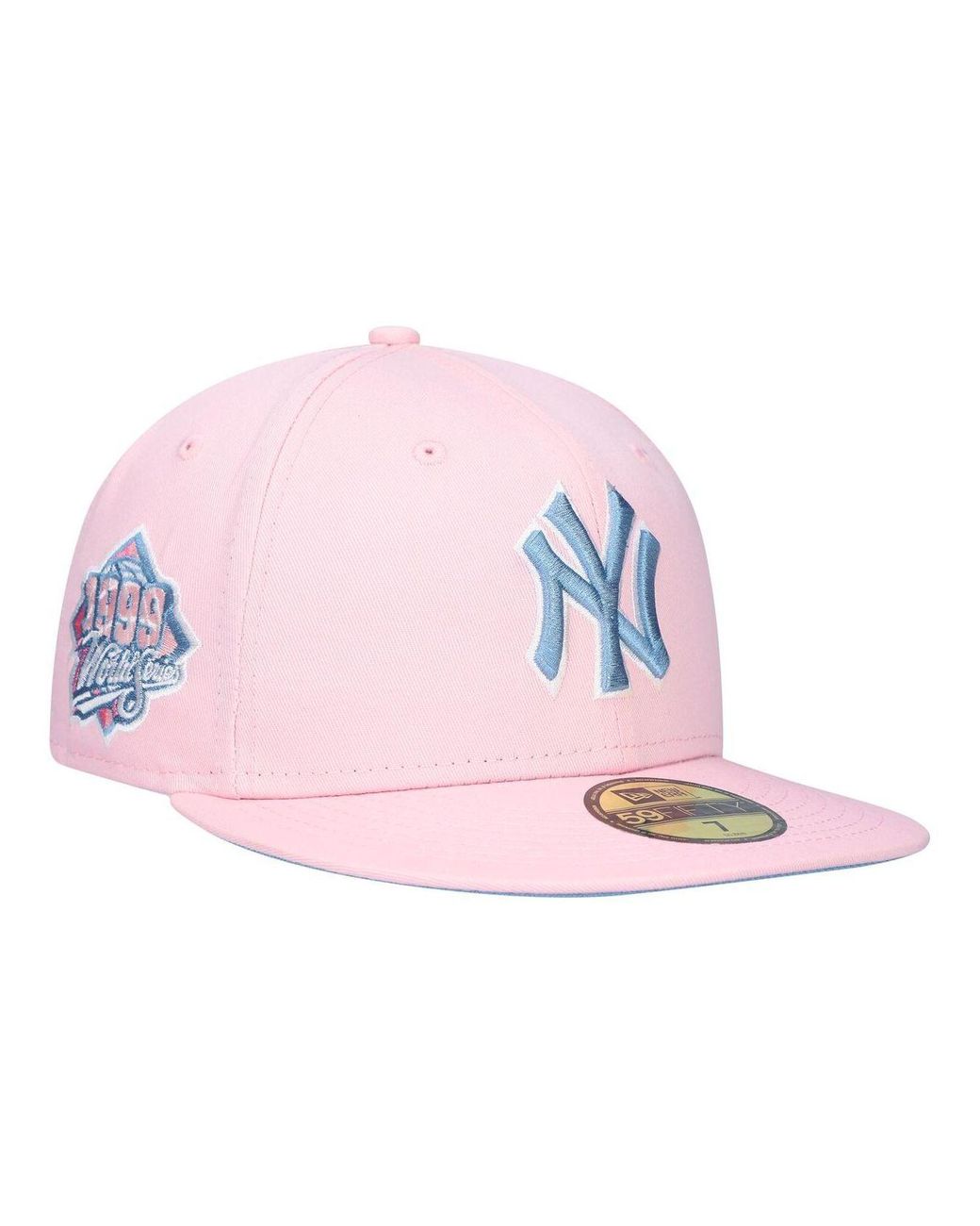 KTZ Synthetic Pink And Sky Blue New York Yankees 1999 World Series ...