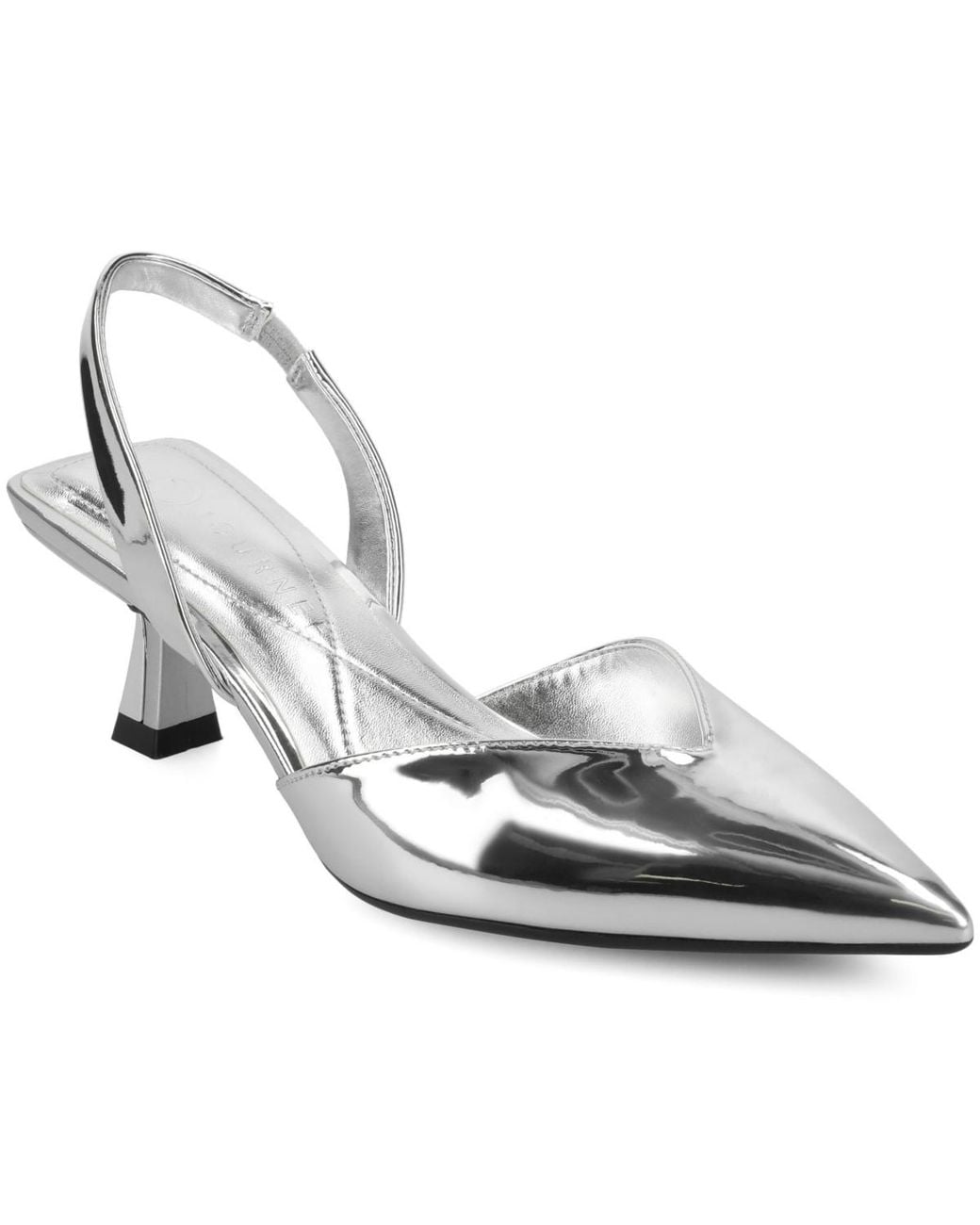 Journee Collection Metallic Fallon Low Pointed Toe Pumps