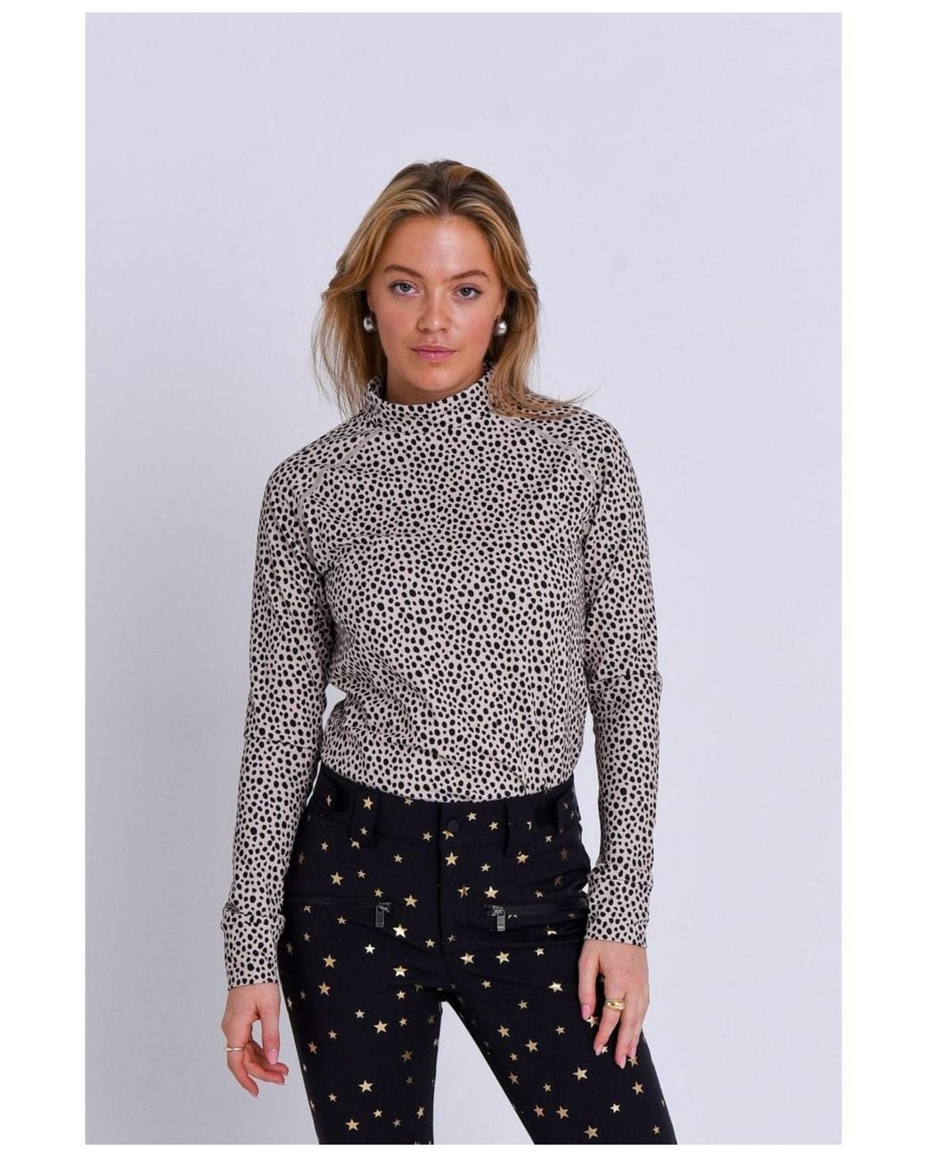 OOSC Gray Cheetah Baselayer Top