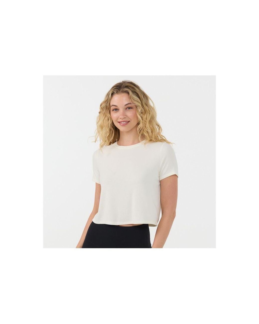 Tavi White Ribbed Tee