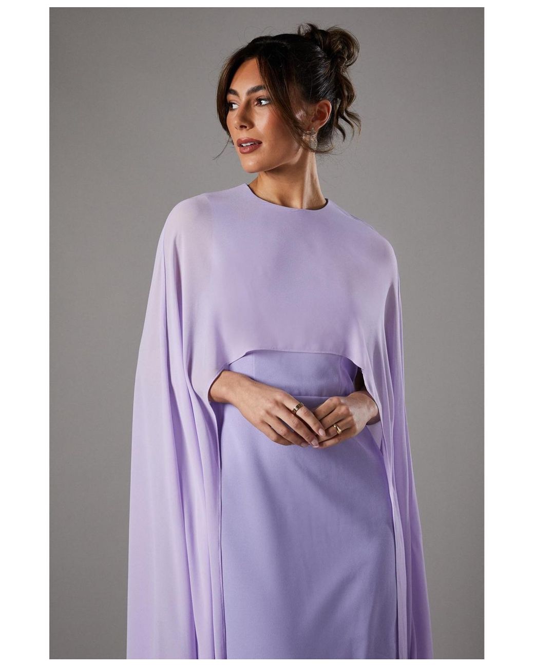 fitted lace wedding dress Arielle Purple Maxi Dress main image 1