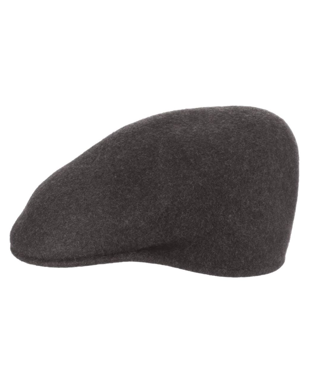 Scala Black Crushable Felt Ascot Hat for men