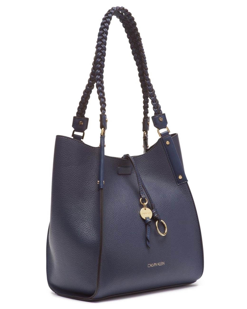 Calvin Klein Shelly Small Tote in Blue | Lyst