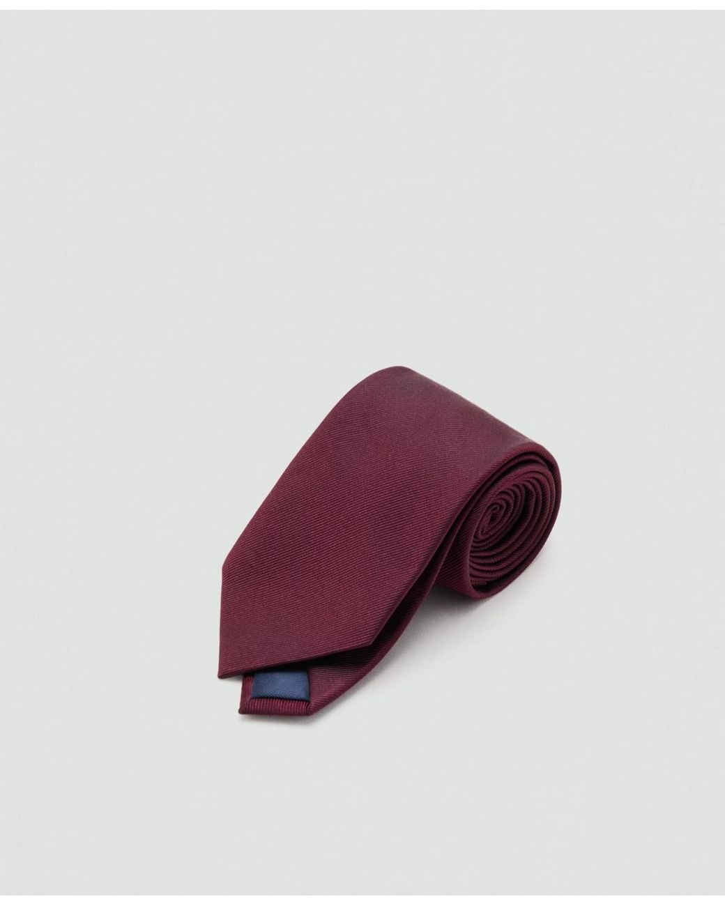Mango Purple Plain Silk Tie for men