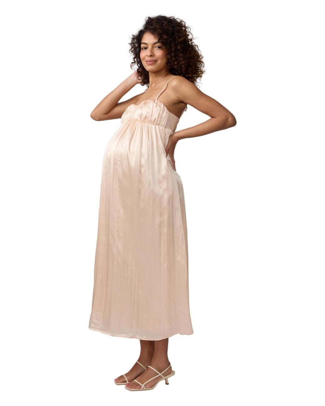 Ingrid & Isabel Natural Ingrid + Isabel Ingrid + Isabel Solid Satin Maxi