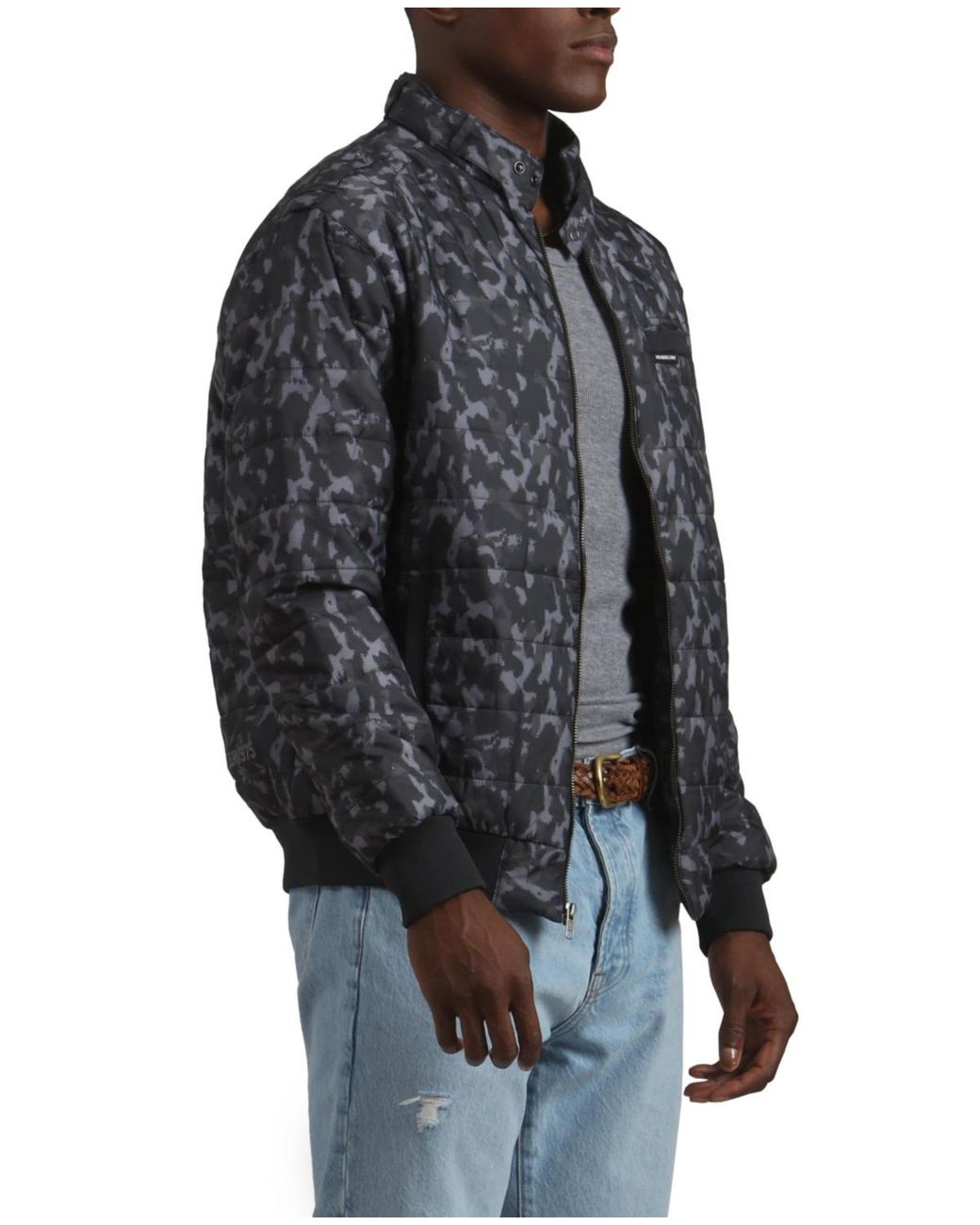Members Only Gray Soho Quilted Jacket for men