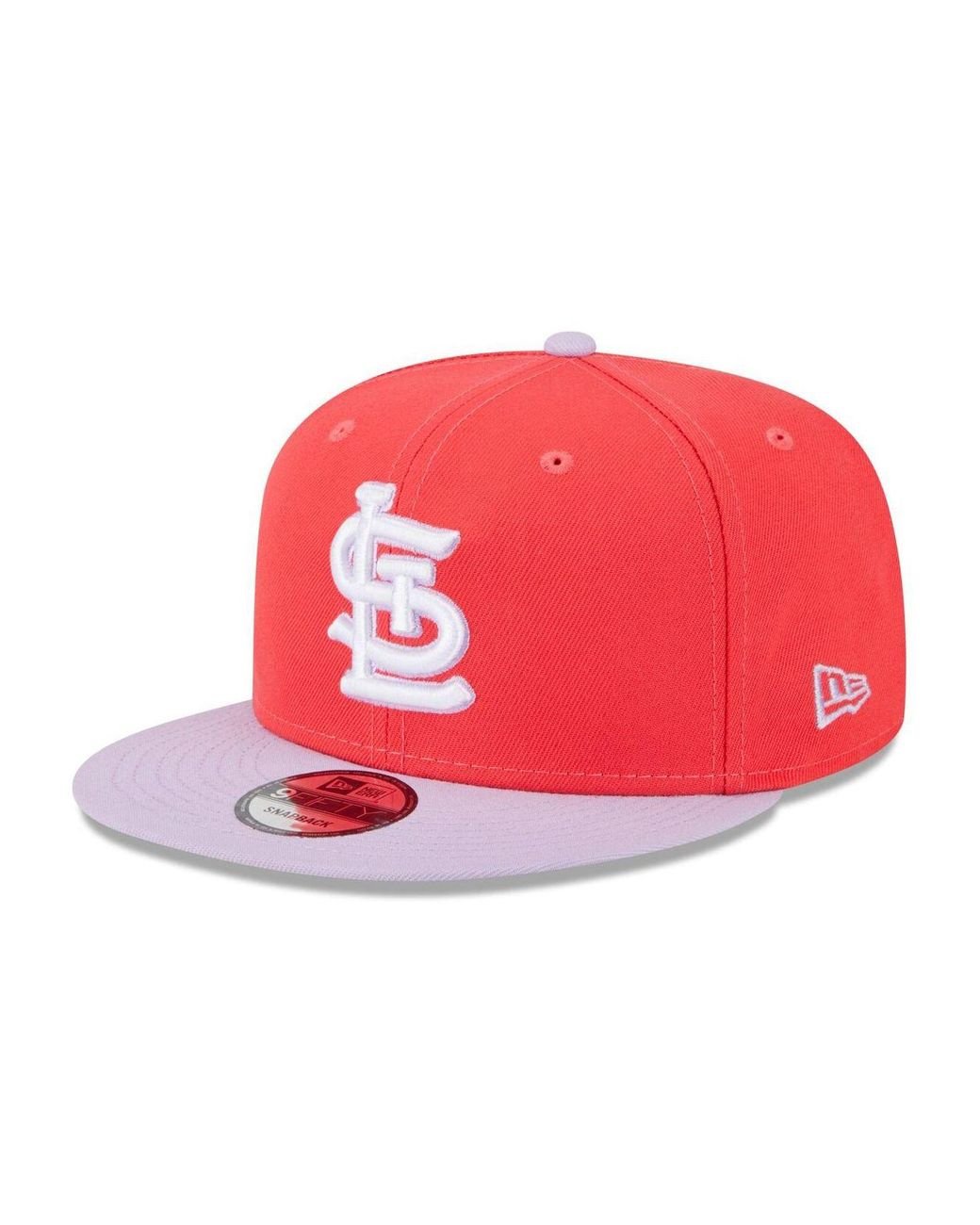 Lids St. Louis Cardinals New Era Spring Basic Two-Tone 9FIFTY Snapback Hat  - Red/Purple