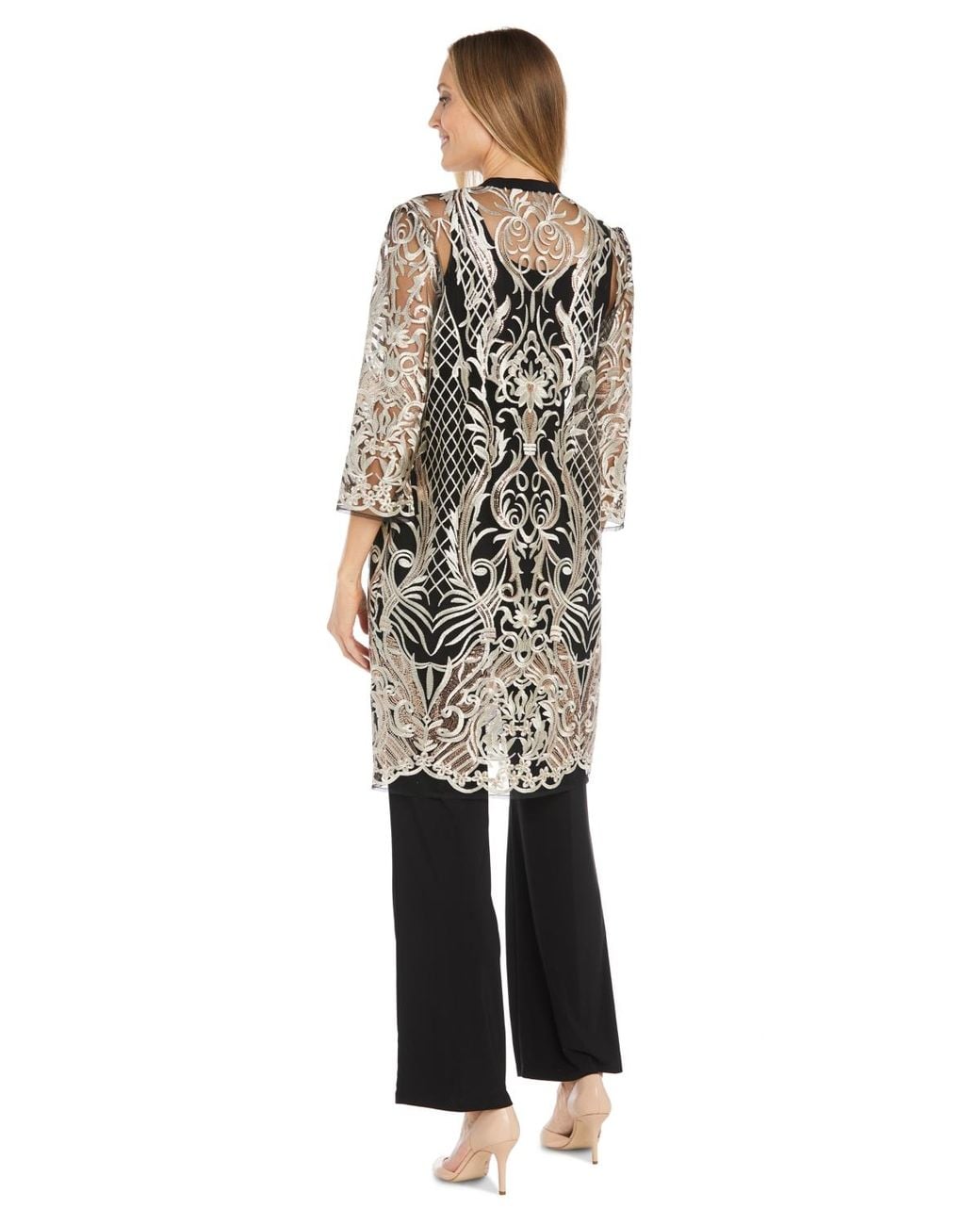 R & M Richards Multicolor 3-pc. Embellished Jacket