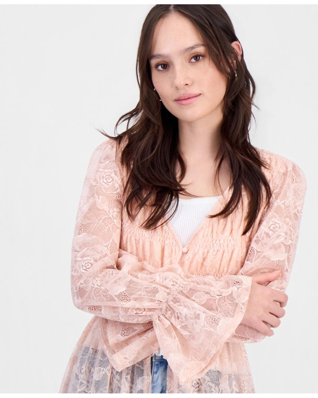 And Now This Multicolor Lace Duster Jacket
