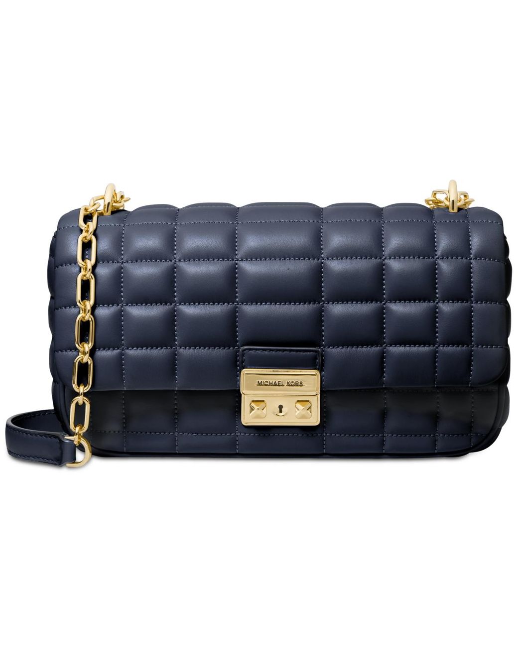 Michael Kors Michael Tribeca Large Convertible Chain Shoulder Bag in Blue Lyst