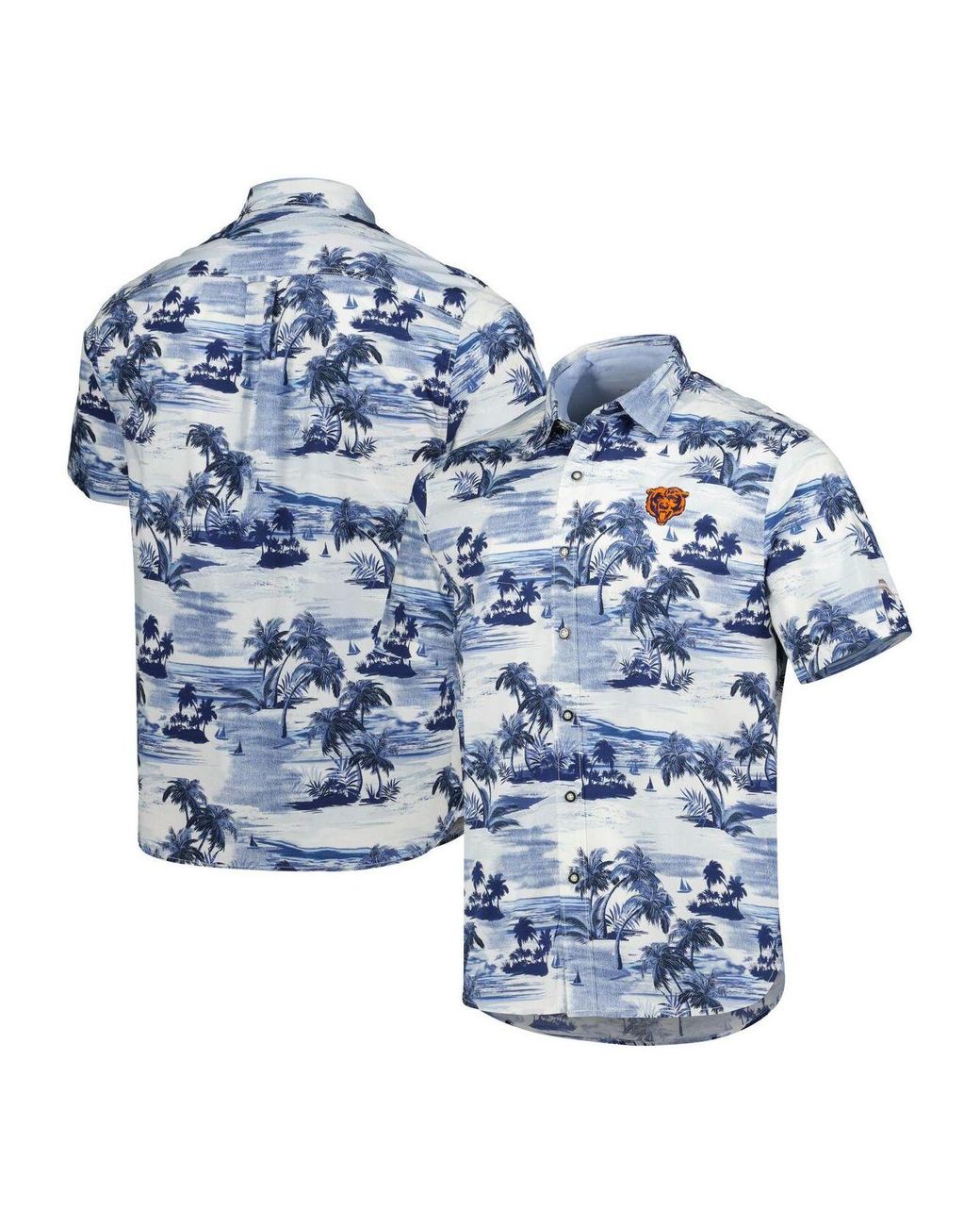 Tommy Bahama Navy Chicago Bears Sport Tropical Horizons Button-up Shirt ...