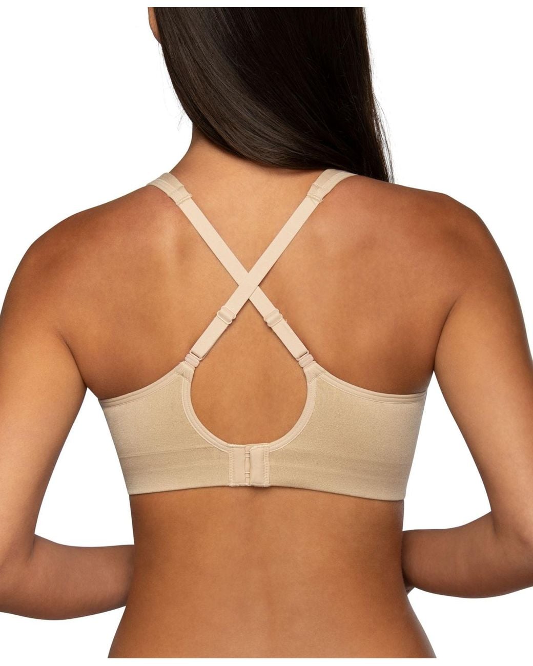 Vanity Fair Brown Vanity Fair Beyond Comfort Simple Sizing Wirefree Bra 72204
