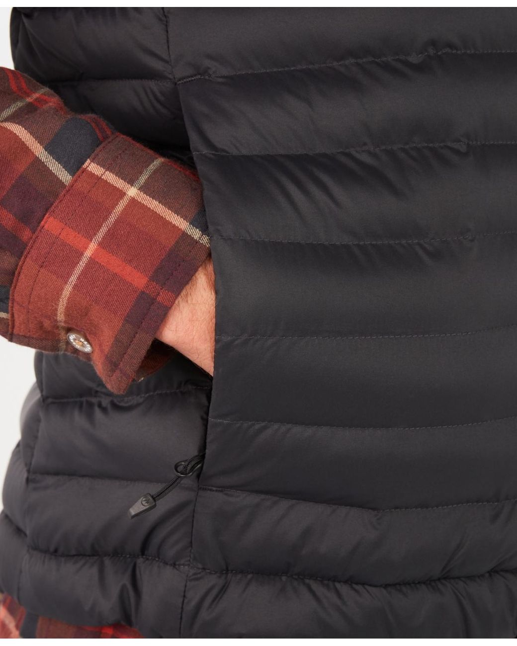 Marmot Gray Echo Featherless Vests for men