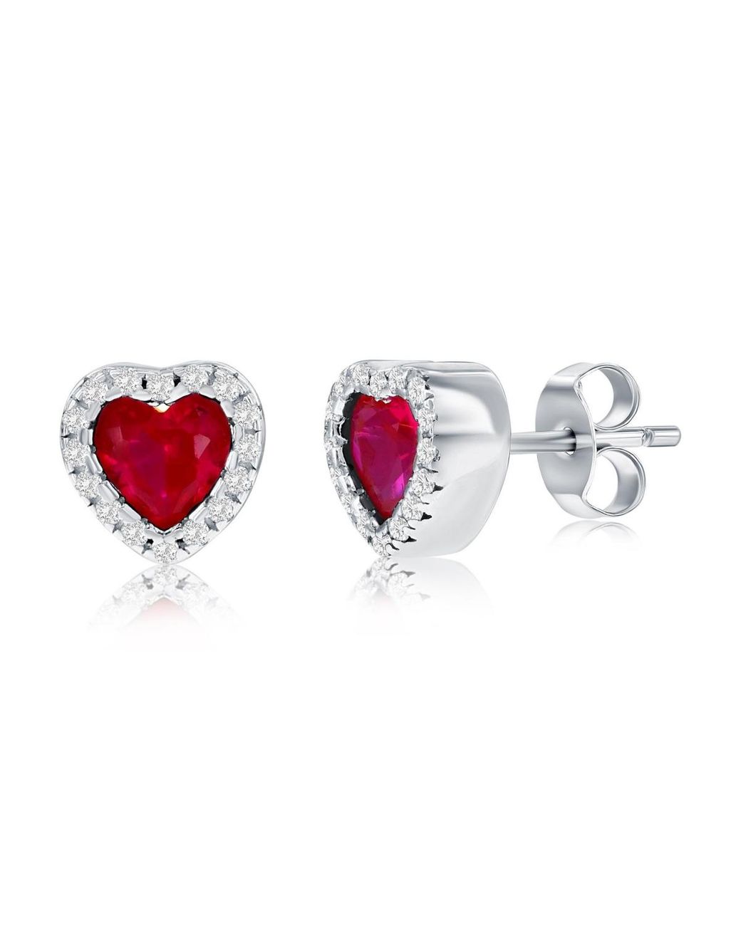 Simona Red Sterling Silver