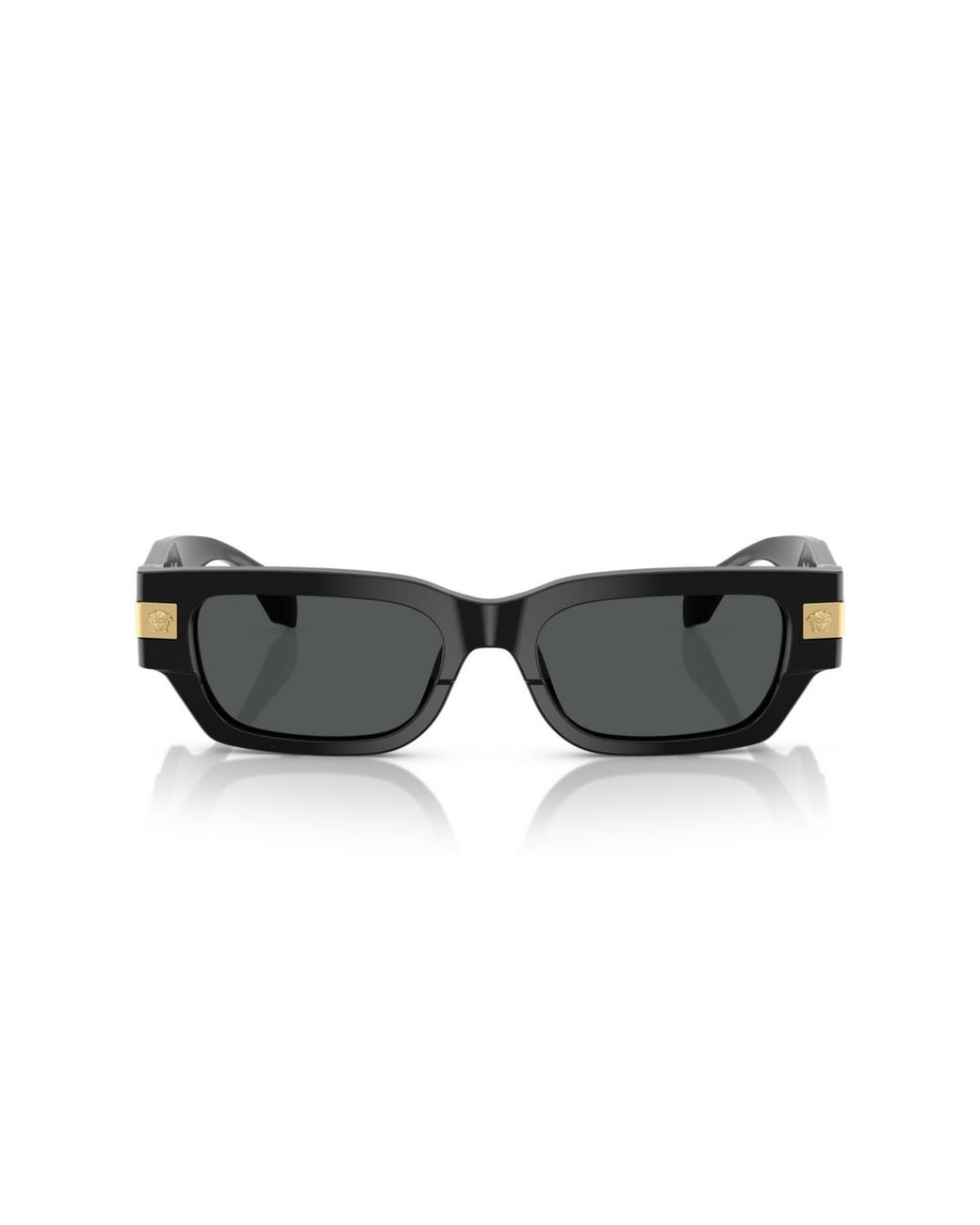 Versace Black Rectangle Sunglasses for men