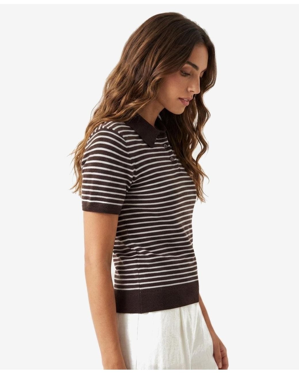 Jason Wu Multicolor Striped Pullover Polo
