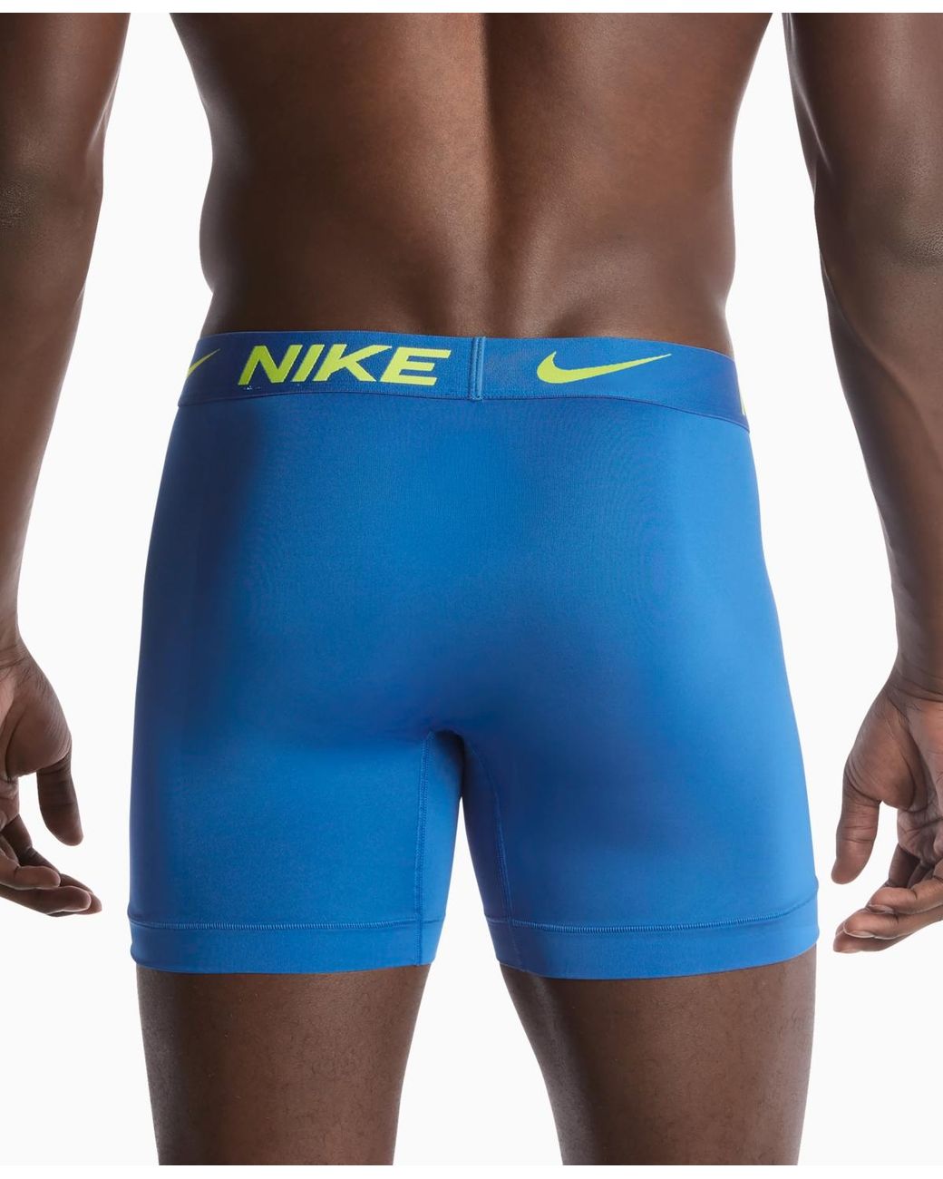 Nike Blue 3-pack Dri-fit Essential Micro Boxer Briefs for men