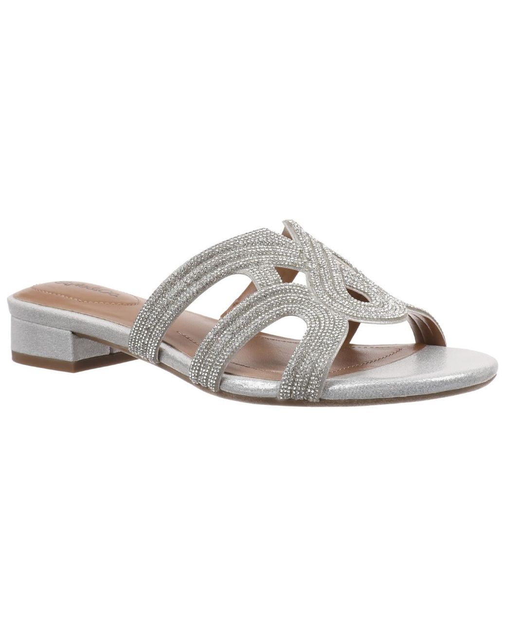 Style & Co. White Sparkky Round Toe Sandals