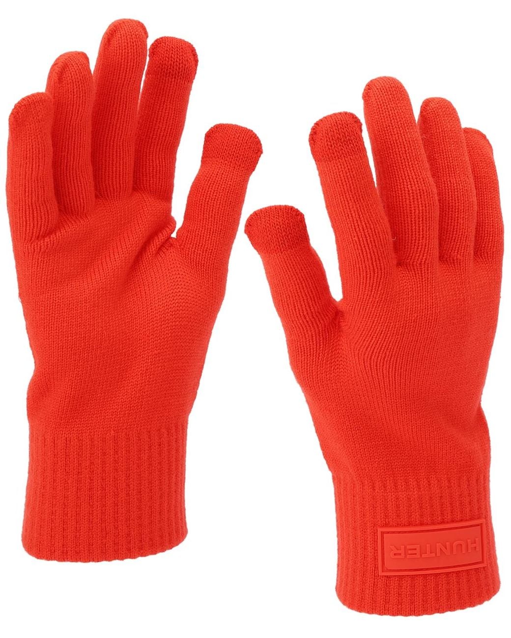 Hunter Red Cable Cuffed Gloves