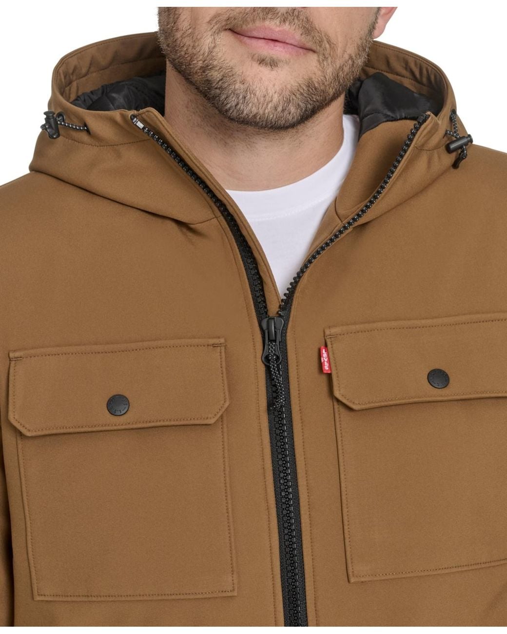 Levi's Brown Rib Stop Softshell for men