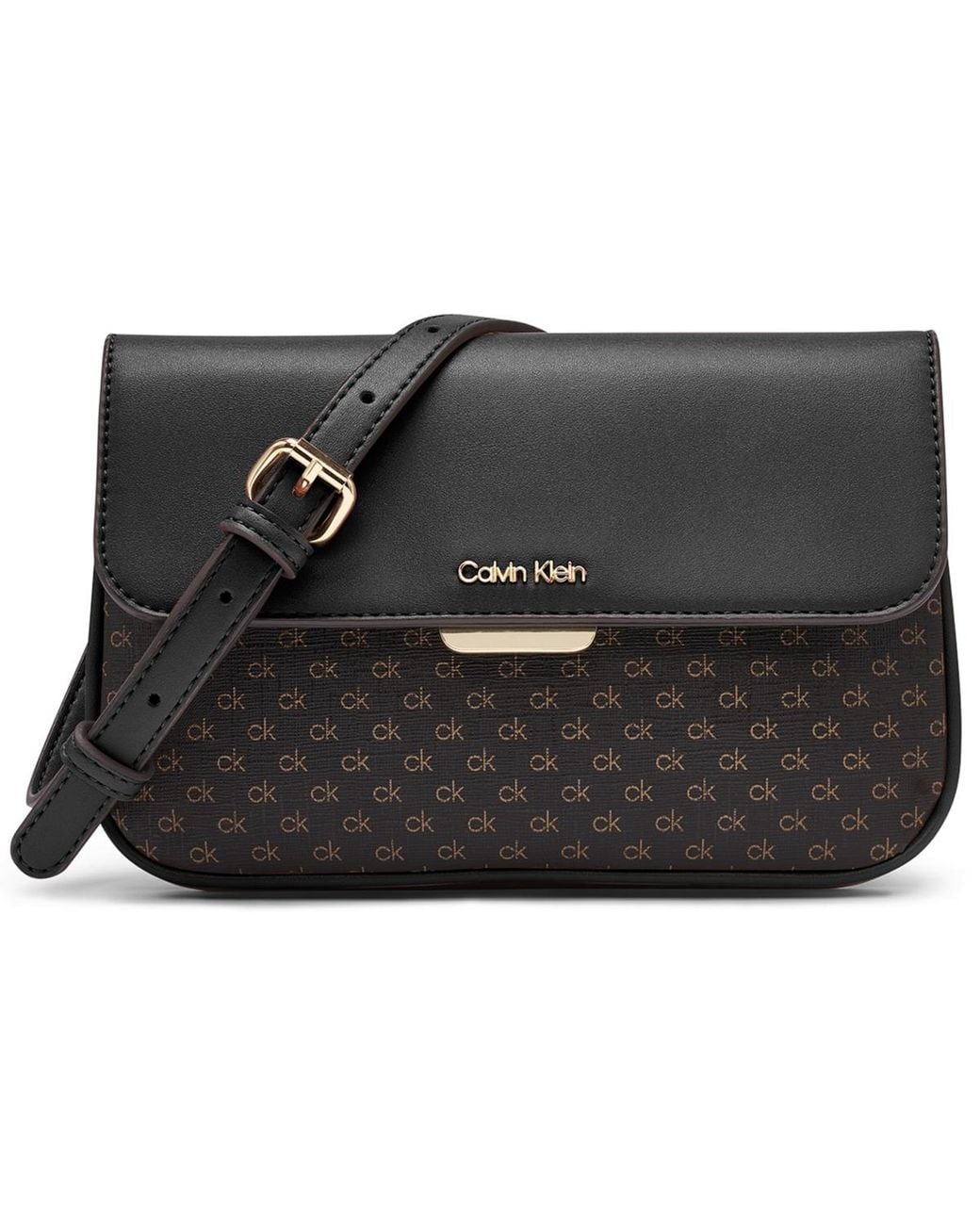 Calvin Klein Macy's Arya Top Zipper Small Crossbody Bag in Black Lyst