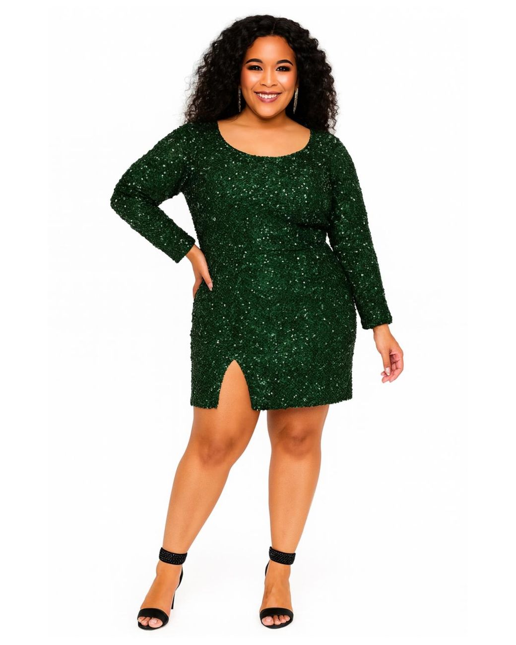 Sydney's Closet Long Sleeve Sequin Cocktail Dress in Green | Lyst Sydney's Closet Long Sleeve Sequin Cocktail Dress in Green | Lyst