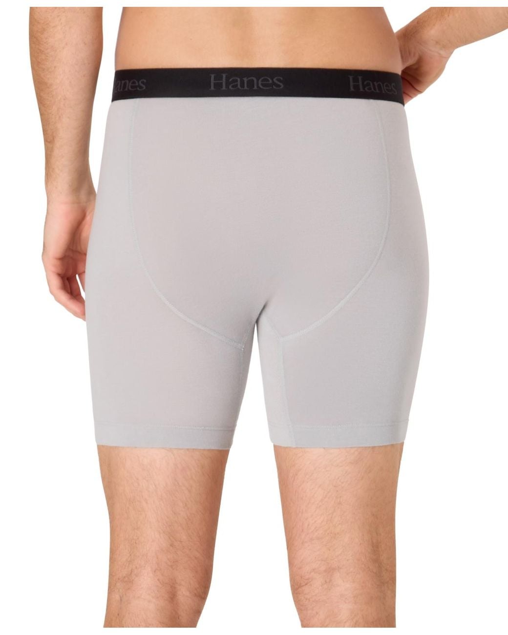 Hanes Black Ultimate Comfort Flex Fit Boxer Briefs for men