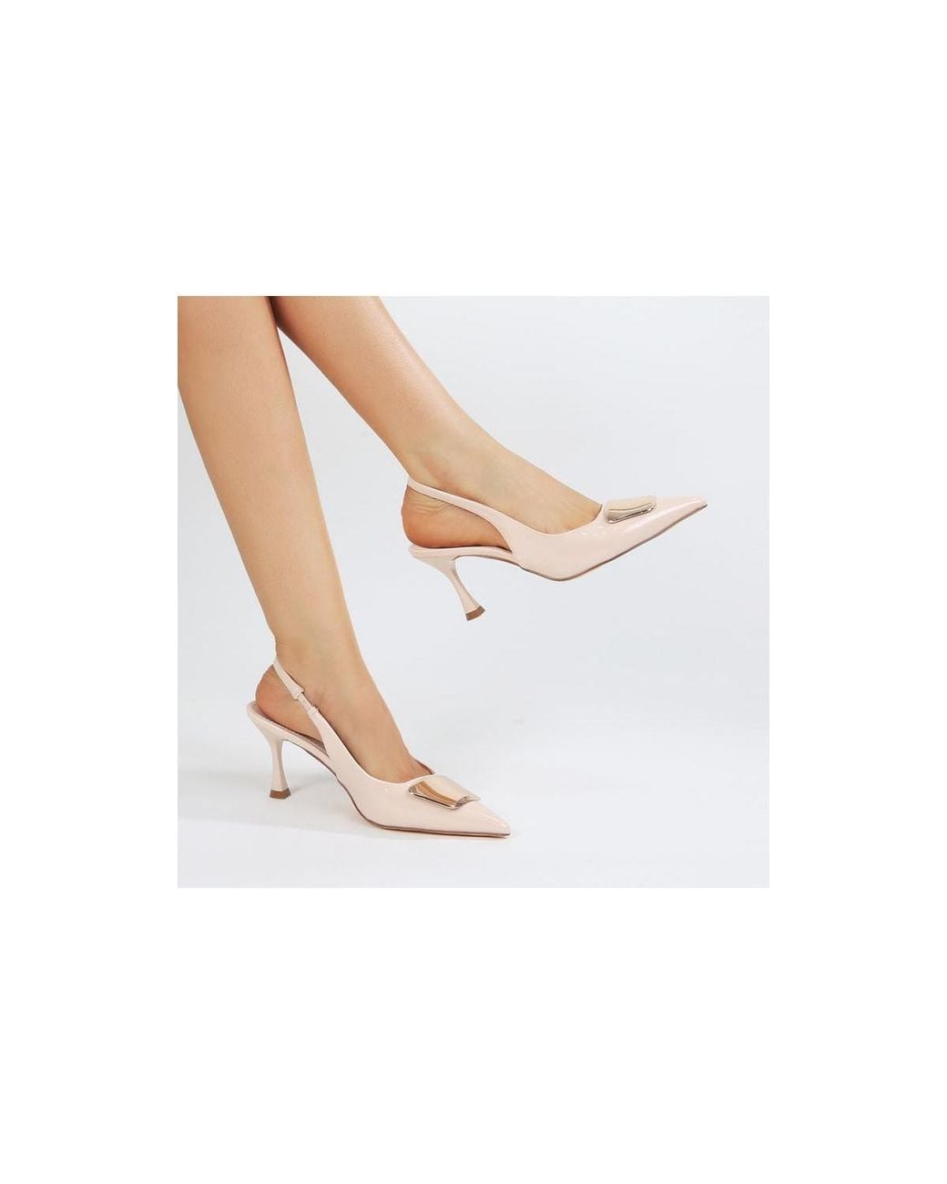 BERNESS White Capri Slingback