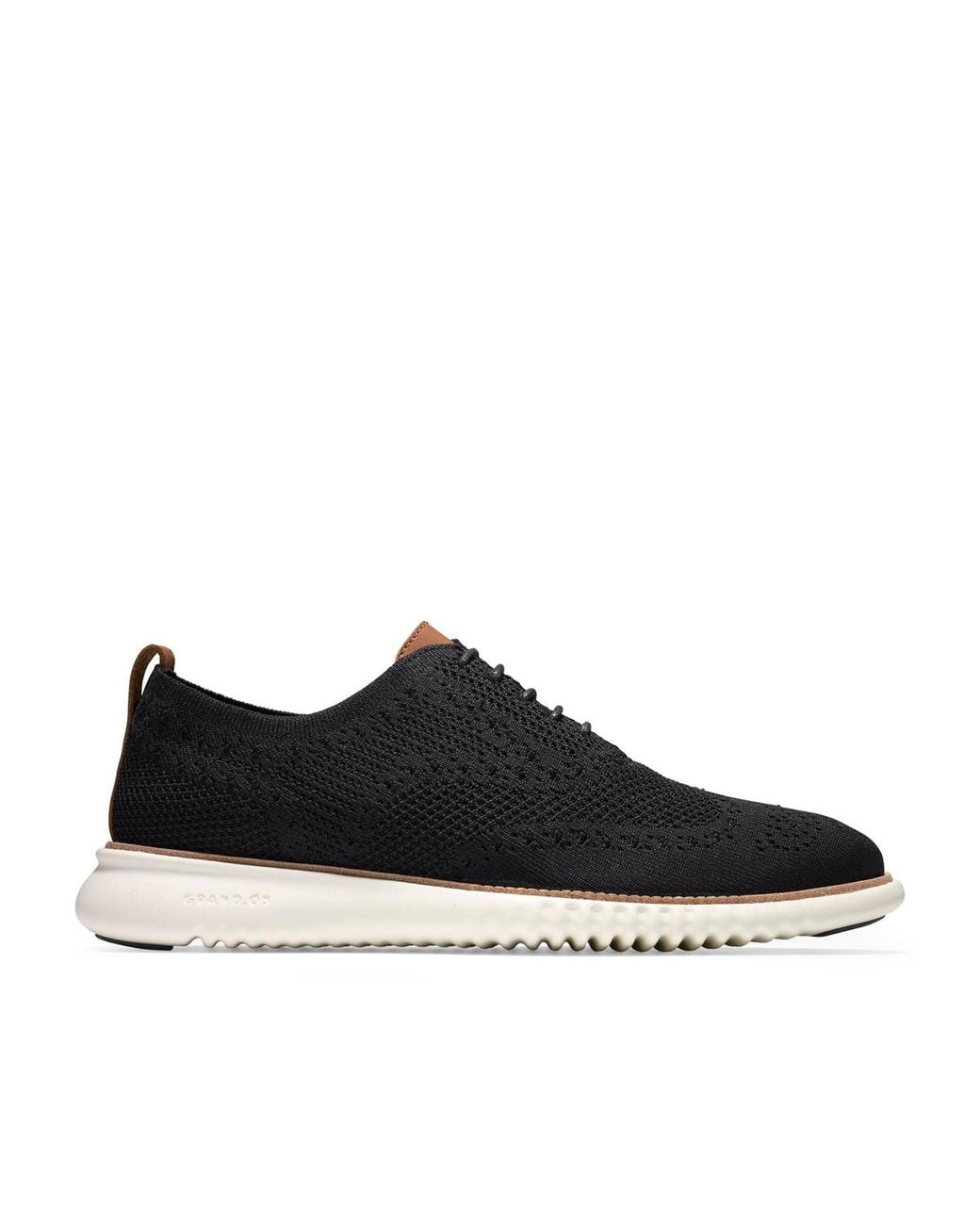 Cole Haan Black 2 Zero-grand Stitchlite Oxford Shoes for men