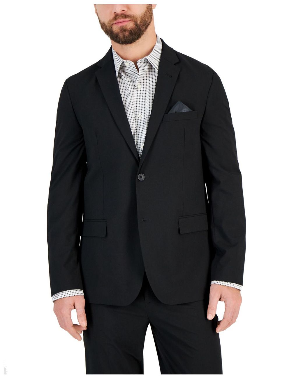 Vince Camuto Slimfit Suit Jacket in Black for Men Lyst