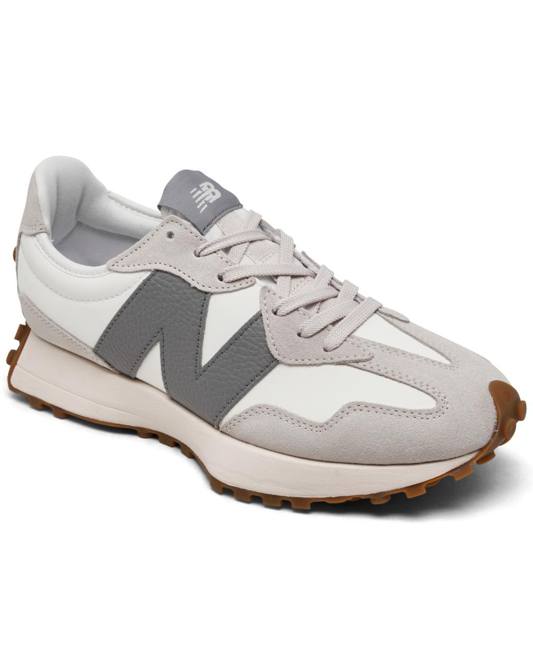 New Balance 327 Logo Pop Casual Sneakers From Finish Line in White | Lyst