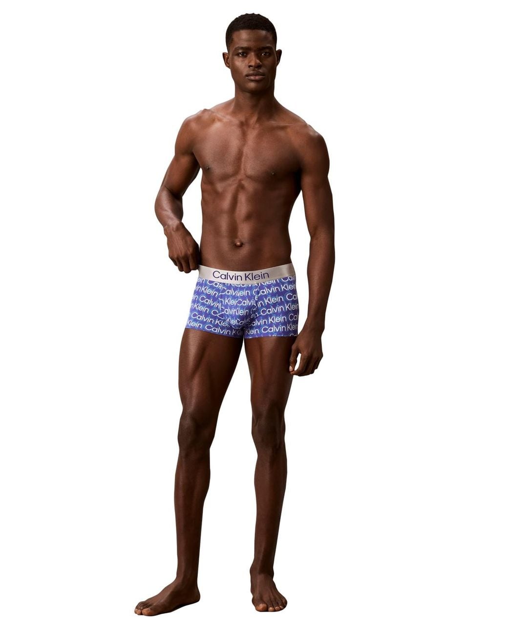 Calvin Klein Blue Logo Trunks for men