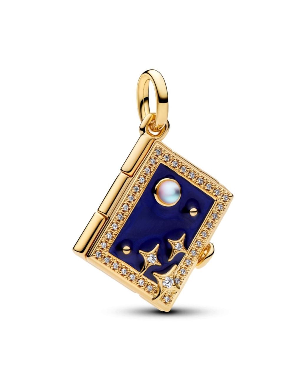 PANDORA 14k Gold-plated Cubic Zirconia in Blue | Lyst