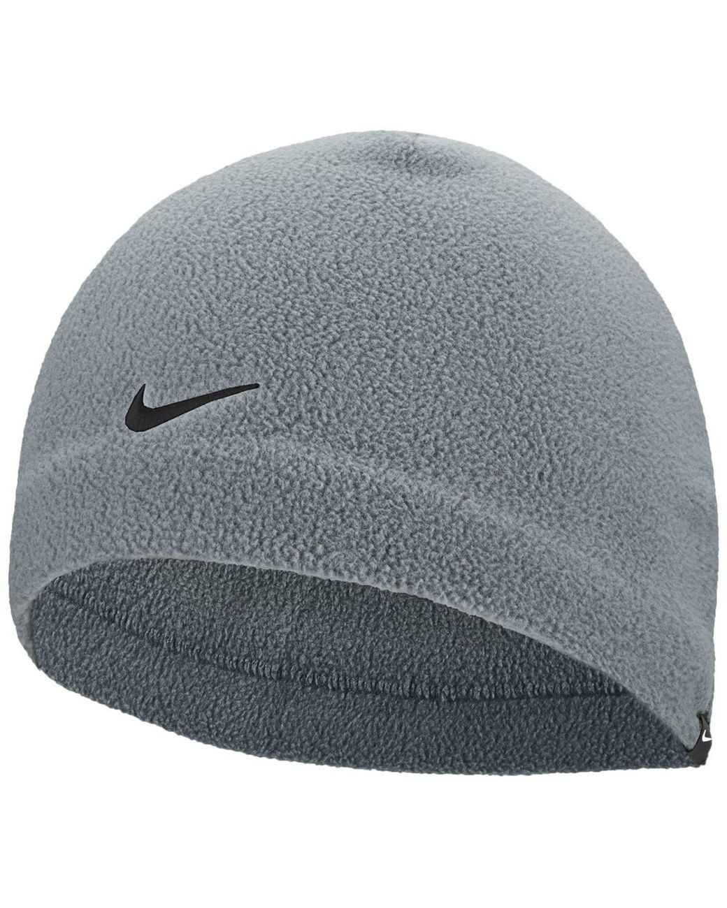 Nike Gray Fleece Hat & Gloves for men